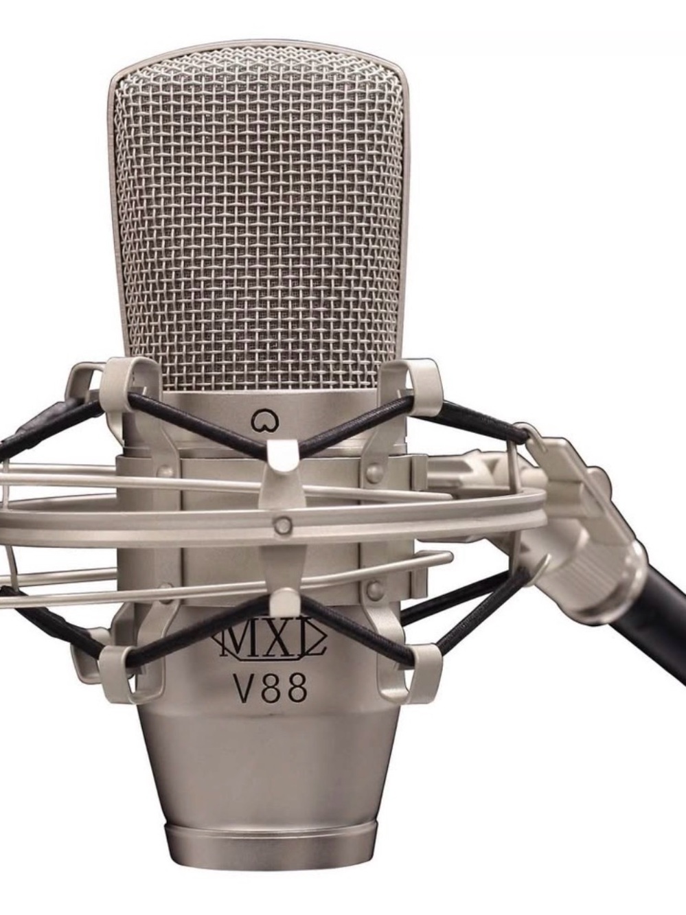 MXL V88 Silver Studio Condenser Microphone with Shock Mount
